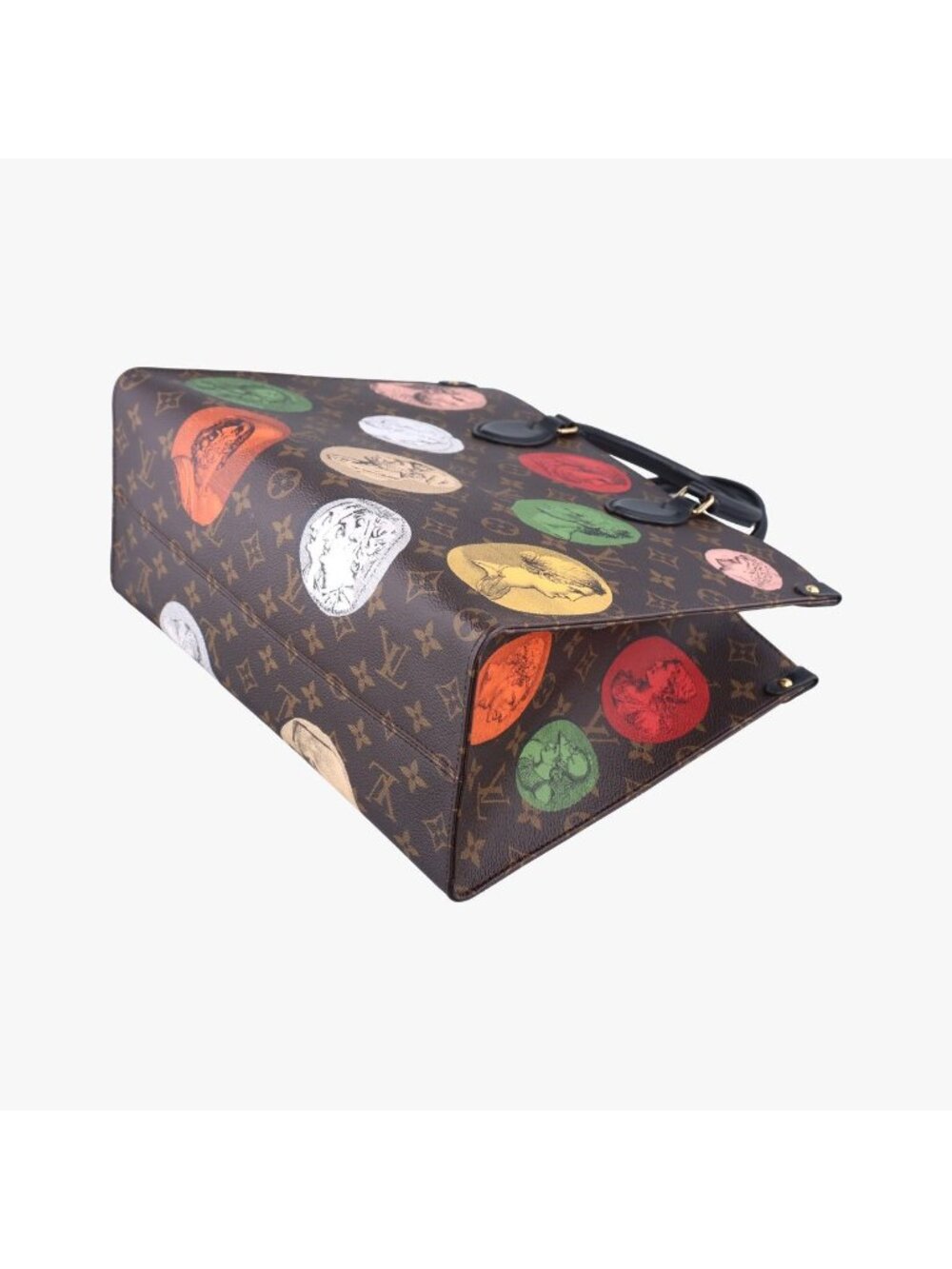 ★SOLD★ Louis Vuitton Fornasetti Collaboration On The Go MM Monogram Brown - Picture 6 of 15